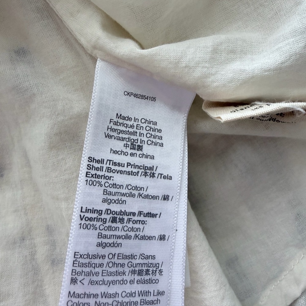 Madewell Lucie Smocked Tank Mini Dress Textural Clipdot cream wide strap M NWT - Picture 6 of 8